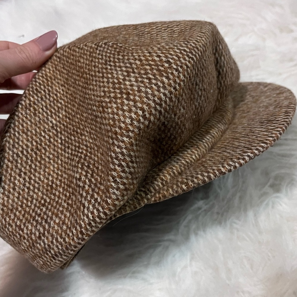 Brown paper boy hat
